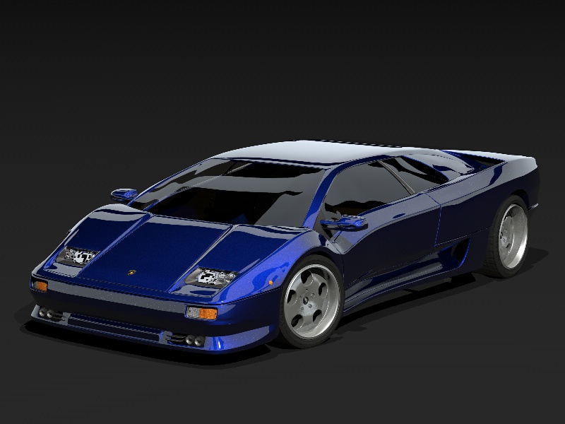 Humster 3D Car Rendering Competition - Lamborghini for Moon museum