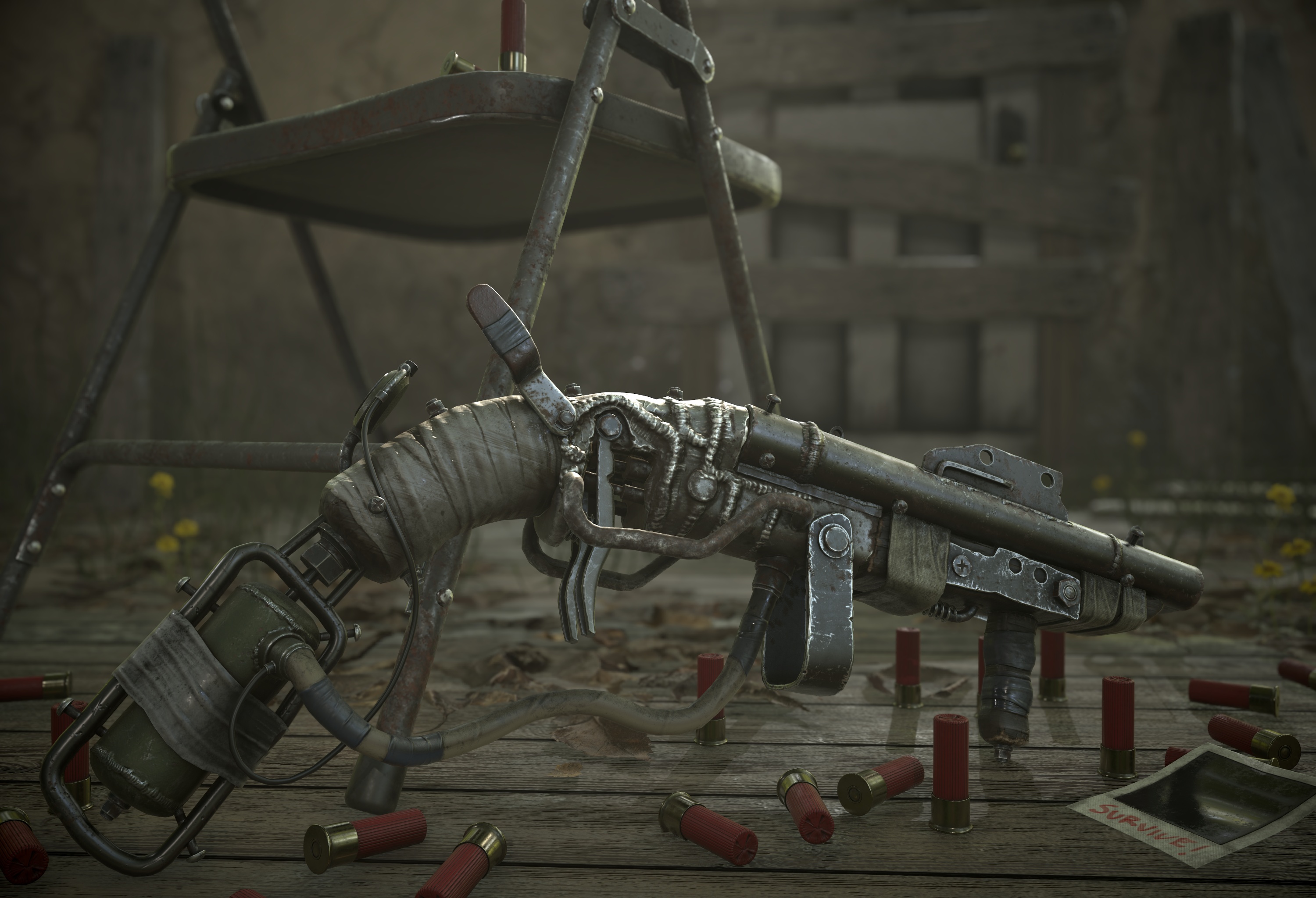 Three D Guns 2 - Challenge - Post Apocalyptic Double Barreled Shotgun