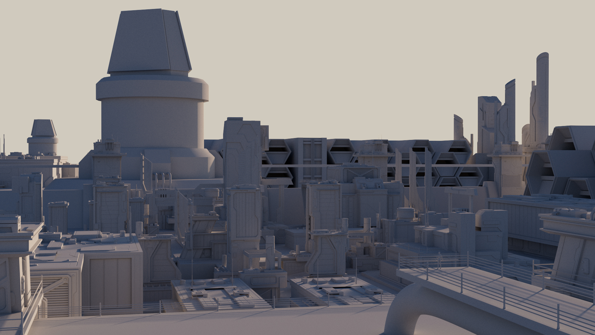 Sci-Fi Industrial Zone 3D challenge - Zilo One