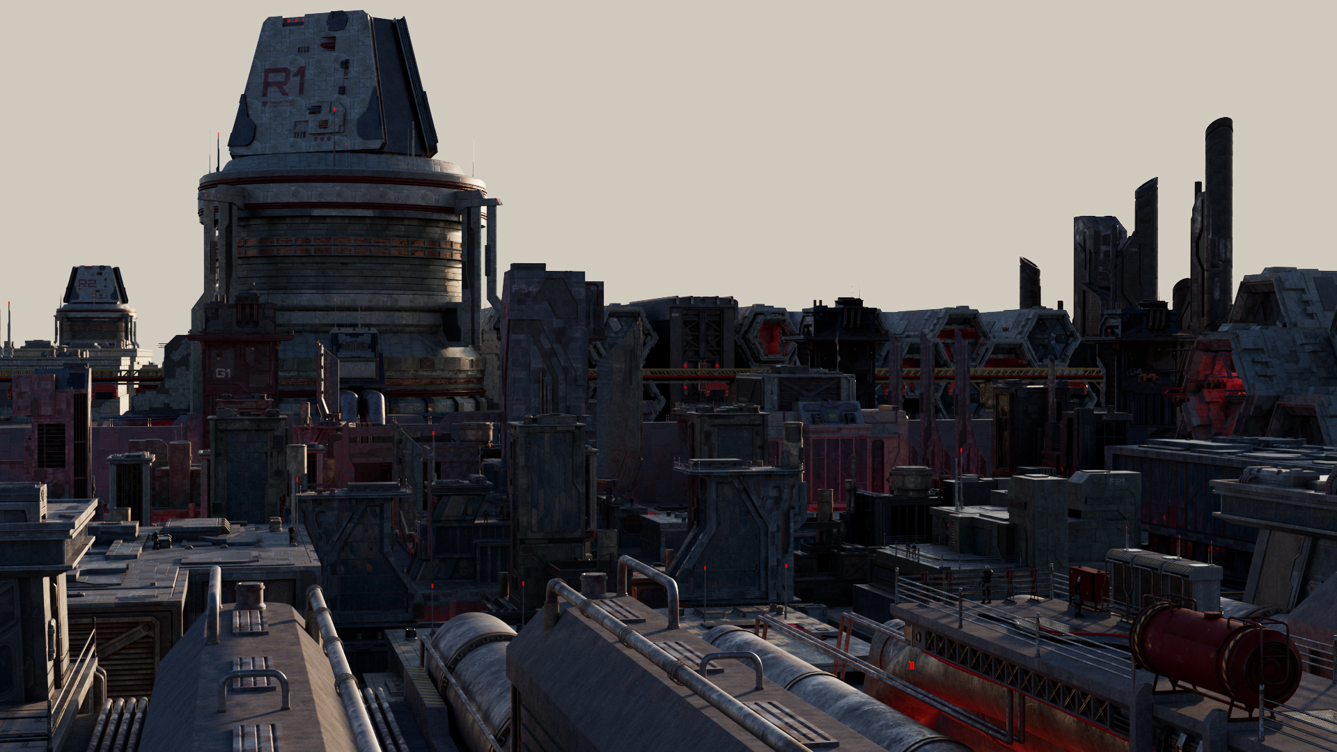 Sci-Fi Industrial Zone 3D challenge - Zilo One